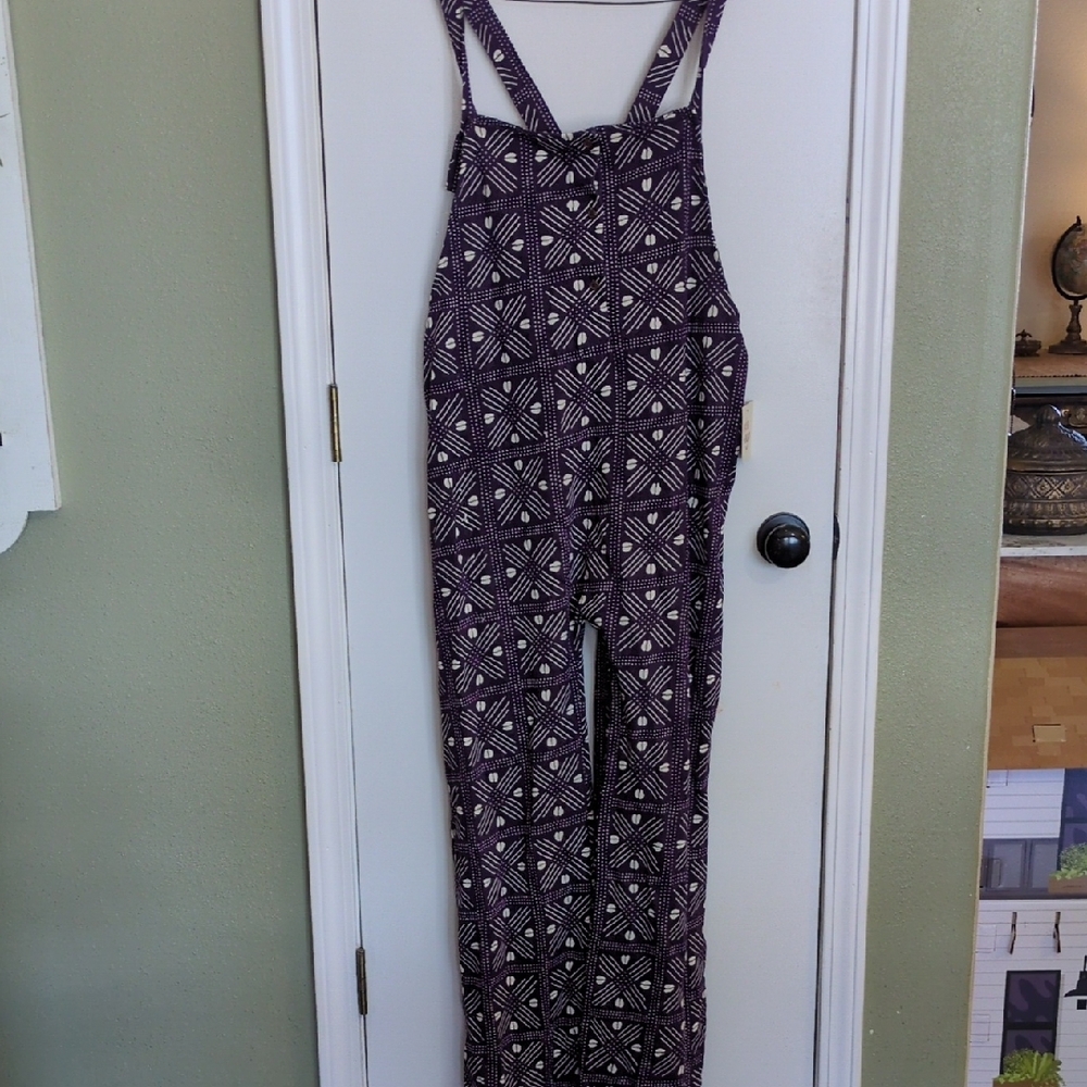 Ade +Ayo Kid's Black History Month Stylish Purple African Patterned Jumpsuit-XXL
